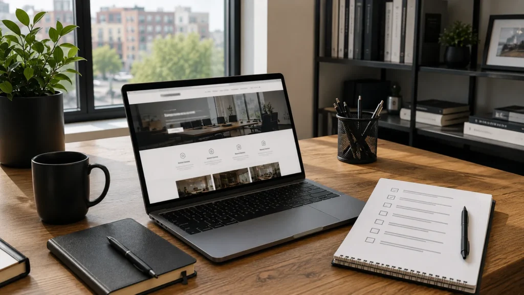 Small-business website platform options being compared.
