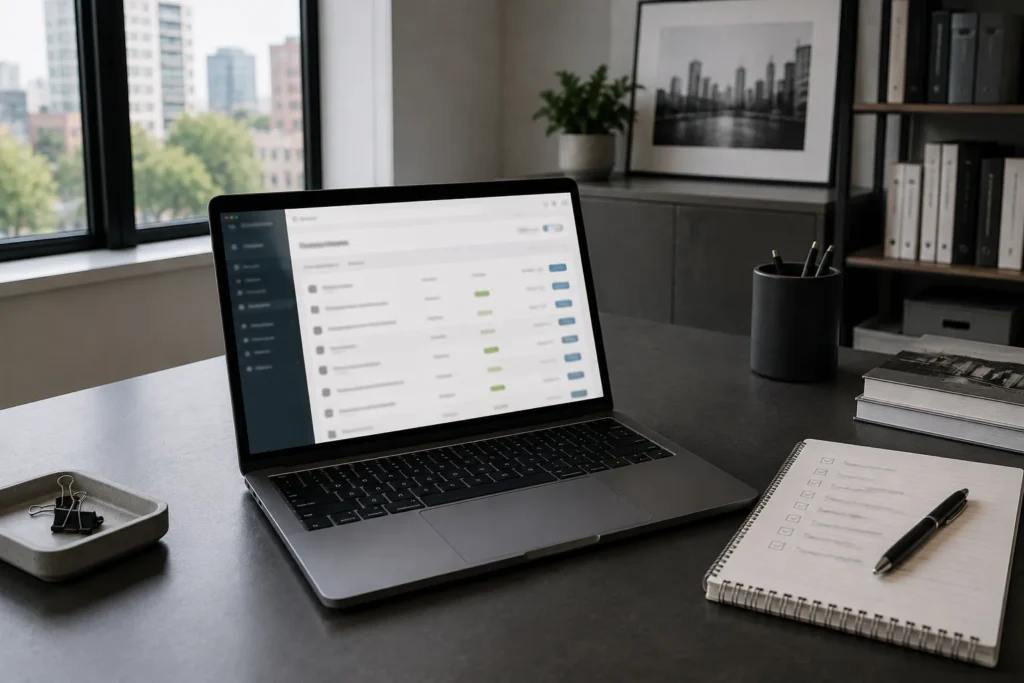 Website software and plugin updates being reviewed.
