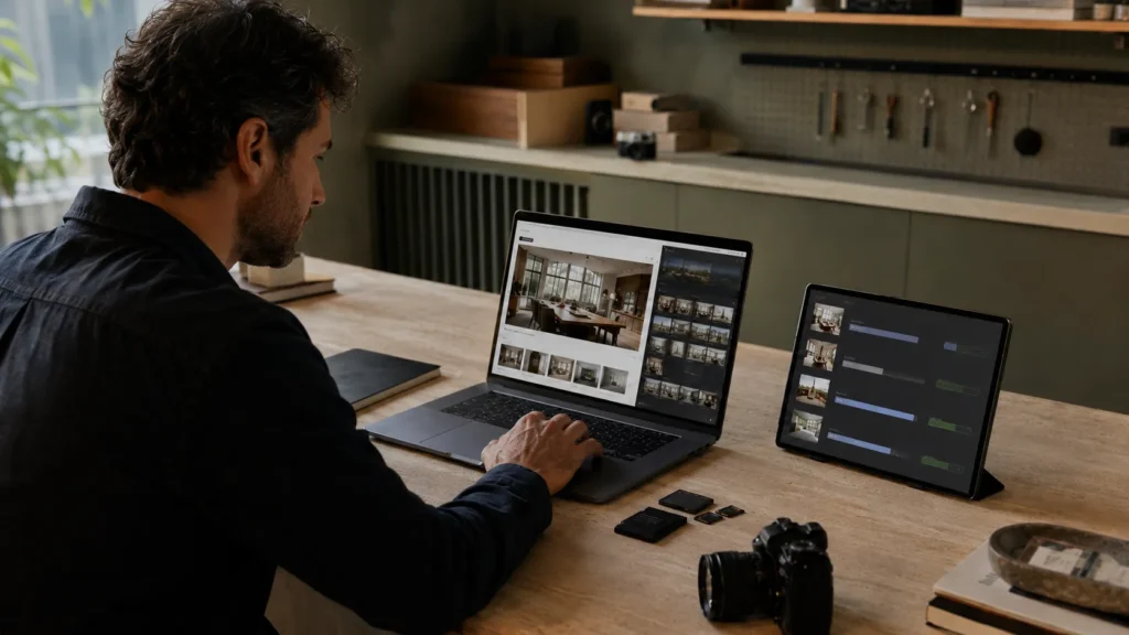 Large website images being reviewed for size and optimization.
